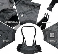 Beheizter Handmuff USB-betrieben mit Gürtel